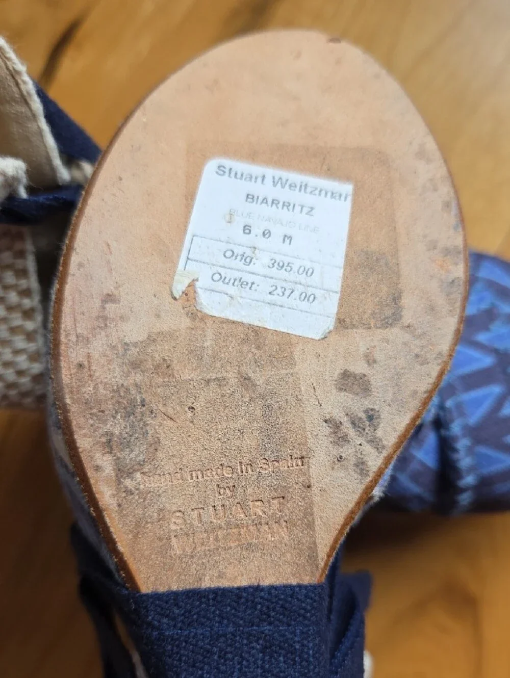 NWOB Stuart Weitzman Espadrille Wedges - Picture 2 of 4